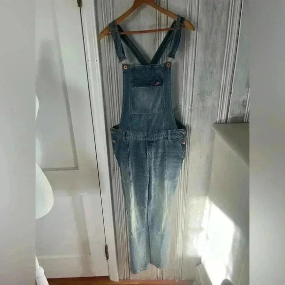 L.O.G.G.  Women’s Denim Overalls Y2K Inspired Grunge Indie Sleaze Western Boho - Picture 1 of 12